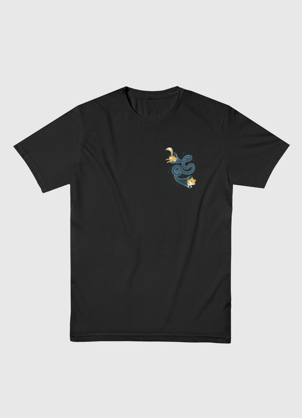 Wormhole Cat Men Basic T-Shirt
