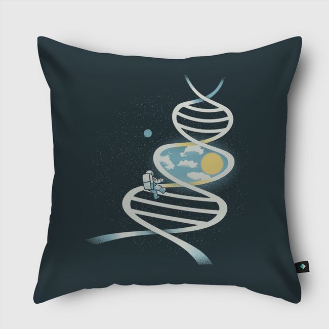 DNA Astronaut Science - Throw Pillow