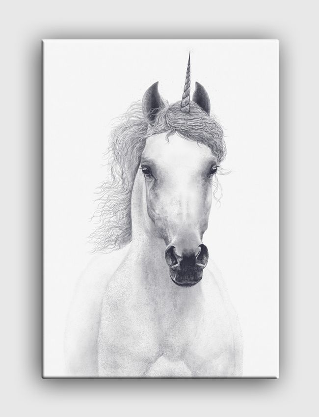 White unicorn - Canvas