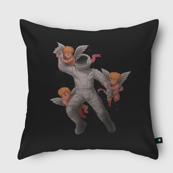 Cherubs Astronaut Throw Pillow