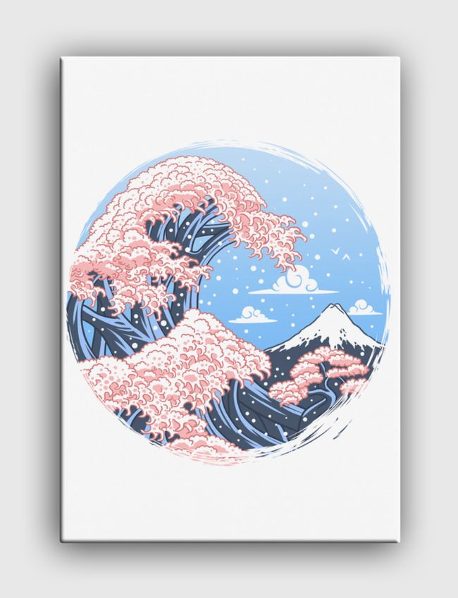 Wave Cherry Tree - Canvas