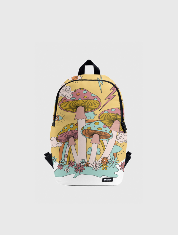 retro 60's hippie sun  Spark Backpack