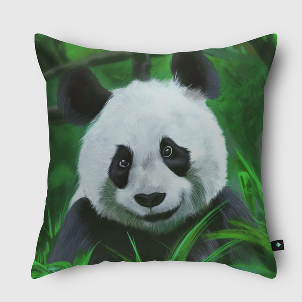 Kawaii Panda Throw Pillow