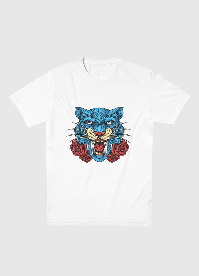 Wild Floral Tiger - Men Basic T-Shirt