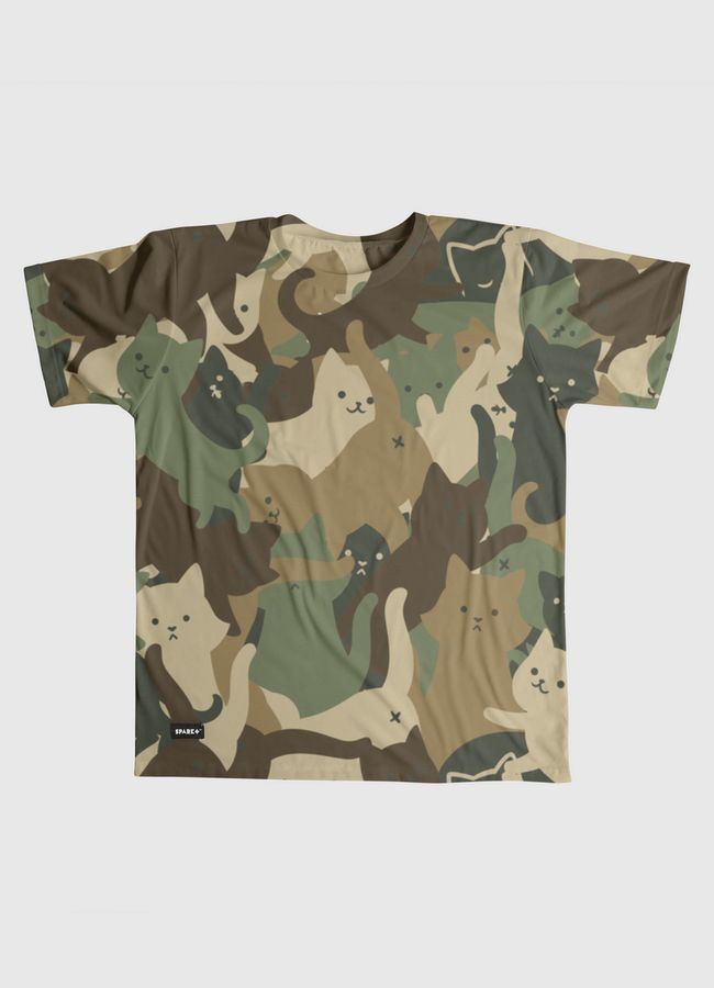 Camouflage Cat Army - Men Graphic T-Shirt