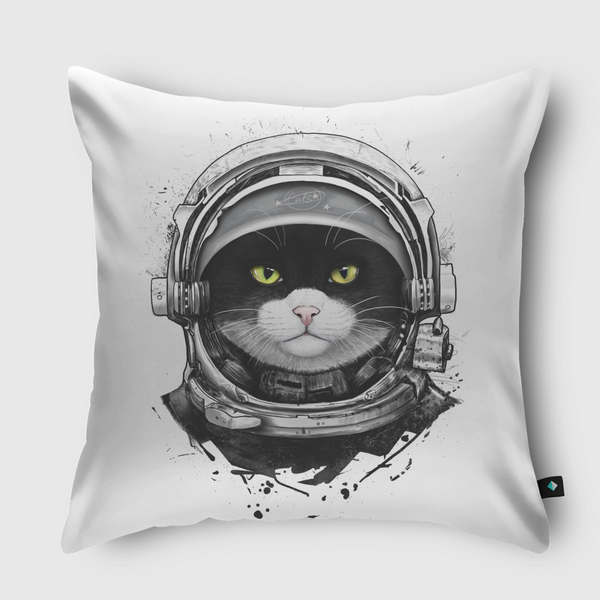 Cosmic cat Throw Pillow