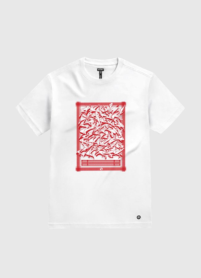 جرافيتي عربي  - White Gold T-Shirt