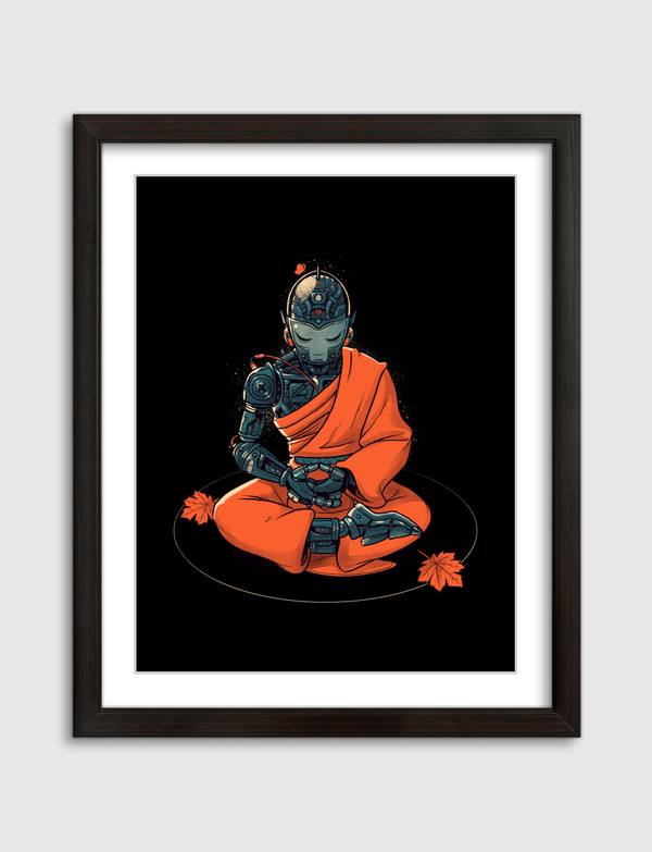 Meditation Robot Monk Artframe