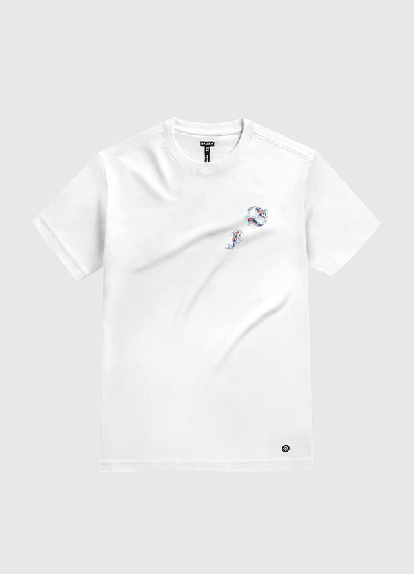 Koi Lake Traditional White Gold T-Shirt