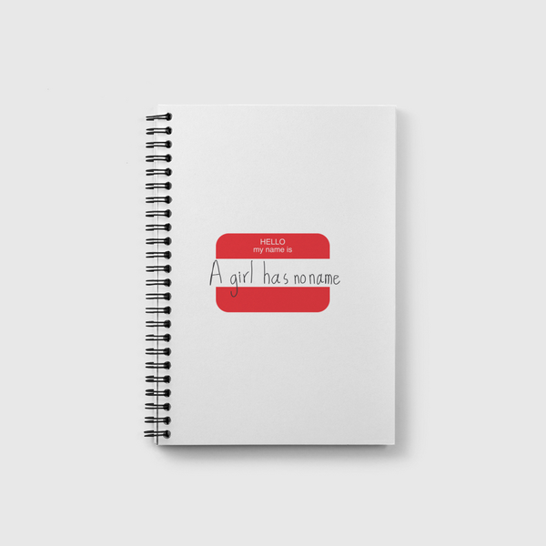 A girl has no name Notebook