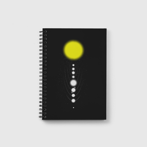 Minimalist Solar System Notebook