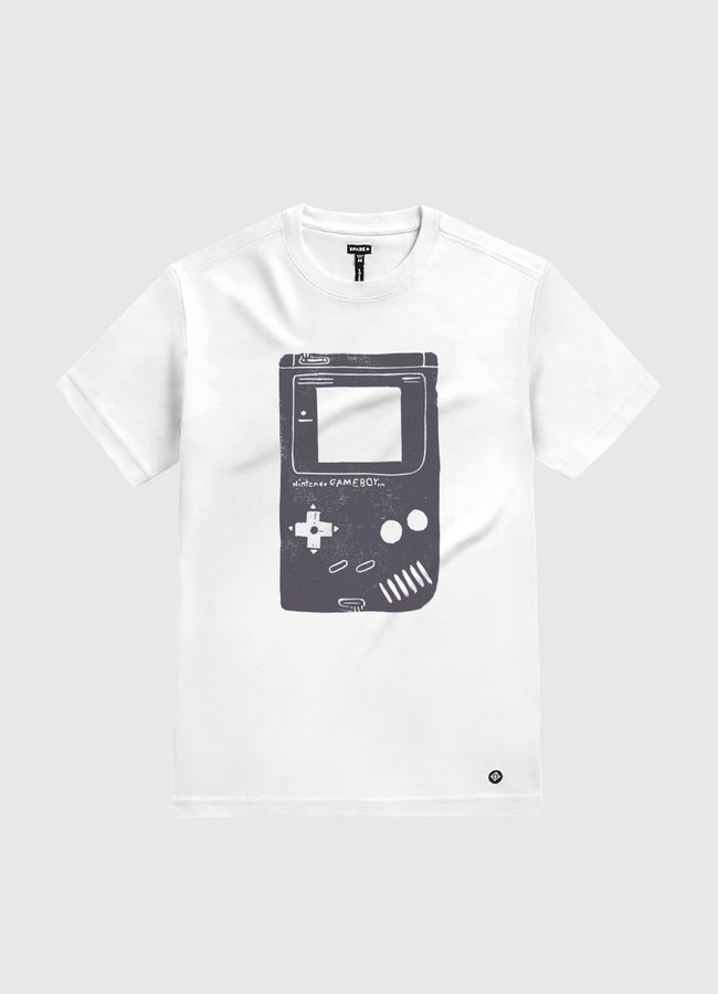 Game Boy Blockprint - White Gold T-Shirt