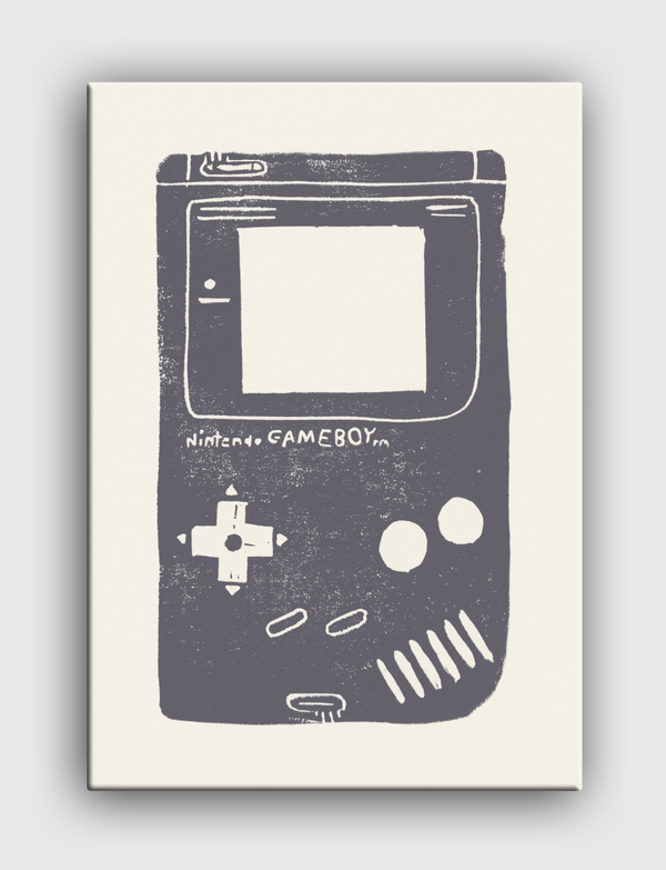 Game Boy Blockprint Canvas