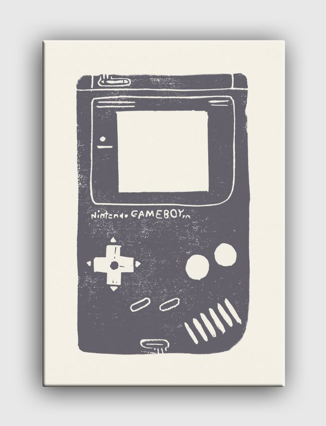 Game Boy Blockprint - Canvas