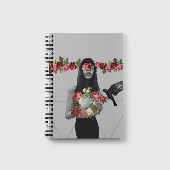 half person half flower - Notebook