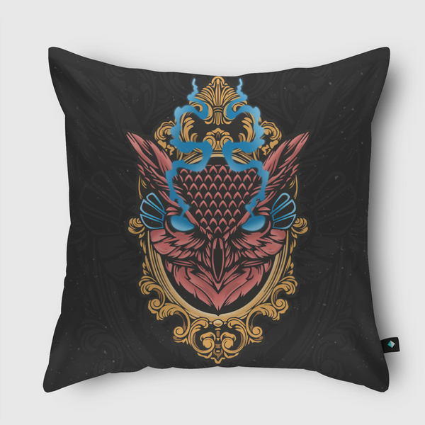 البومة - The Owl Throw Pillow