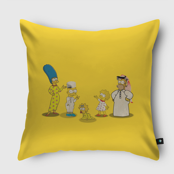 The Simpsons Throw Pillow