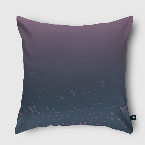 Grediant on tashkeel x2 Throw Pillow