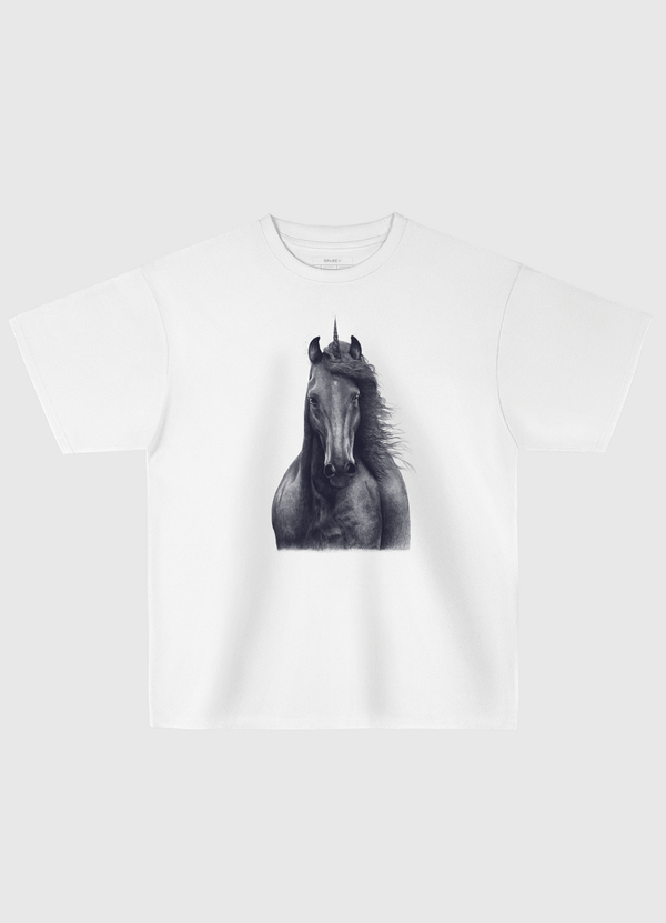 Black unicorn Oversized T-Shirt