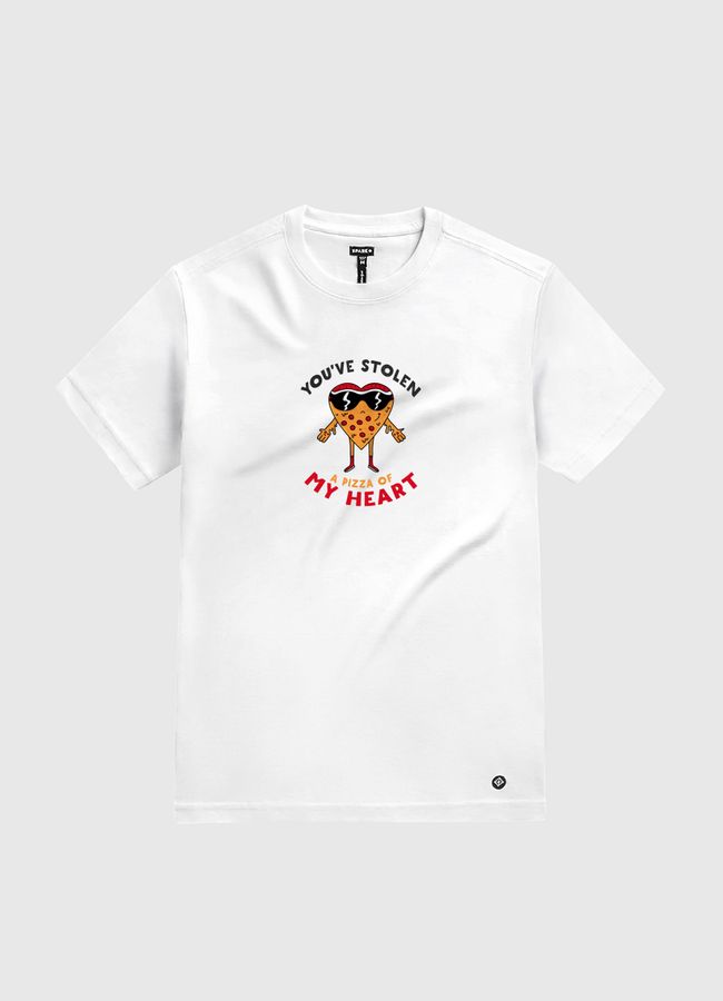 Pizza of my Heart - White Gold T-Shirt