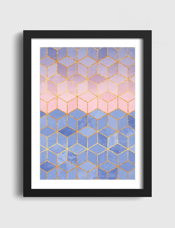 Rose Quartz And Serenity Cubes Artframe