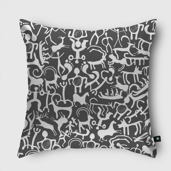 العصر الحجري Throw Pillow