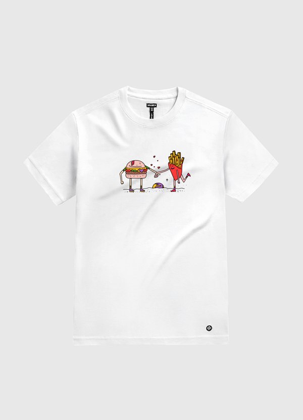 Fast Food Love White Gold T-Shirt