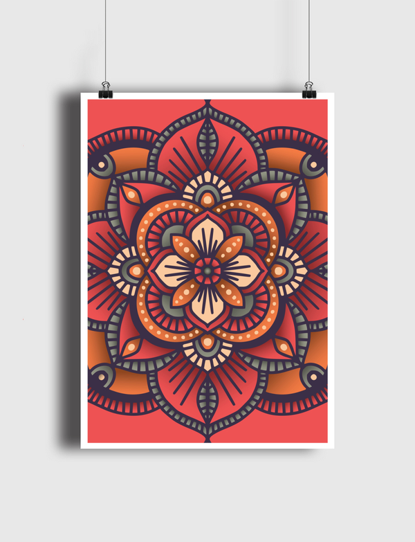 Mandala Pattern 025 Poster