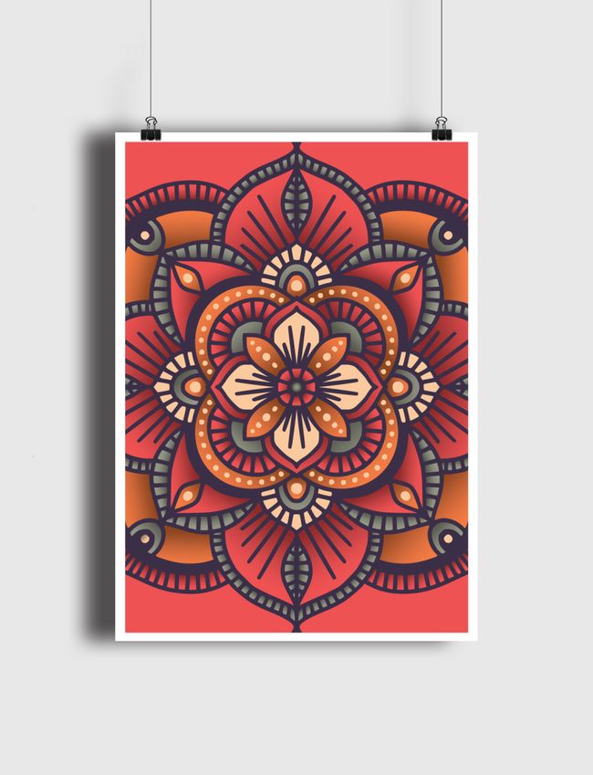 Mandala Pattern 025 - Poster