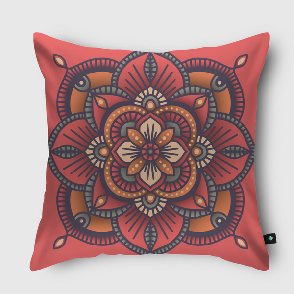 Mandala Pattern 025 Throw Pillow