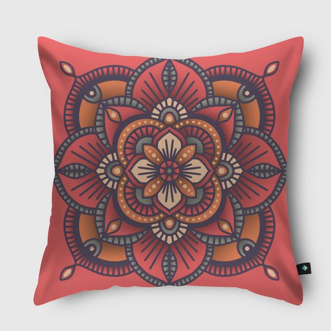 Mandala Pattern 025 - Throw Pillow