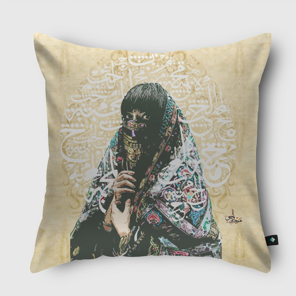 arab woman Throw Pillow