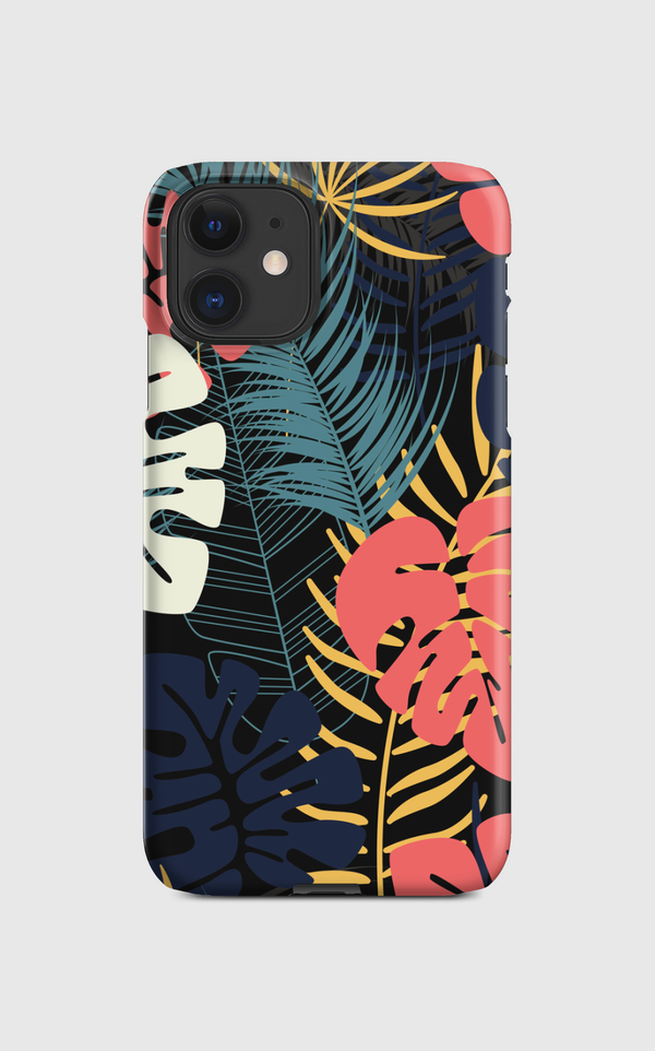 Tropical pattern dark Regular Case