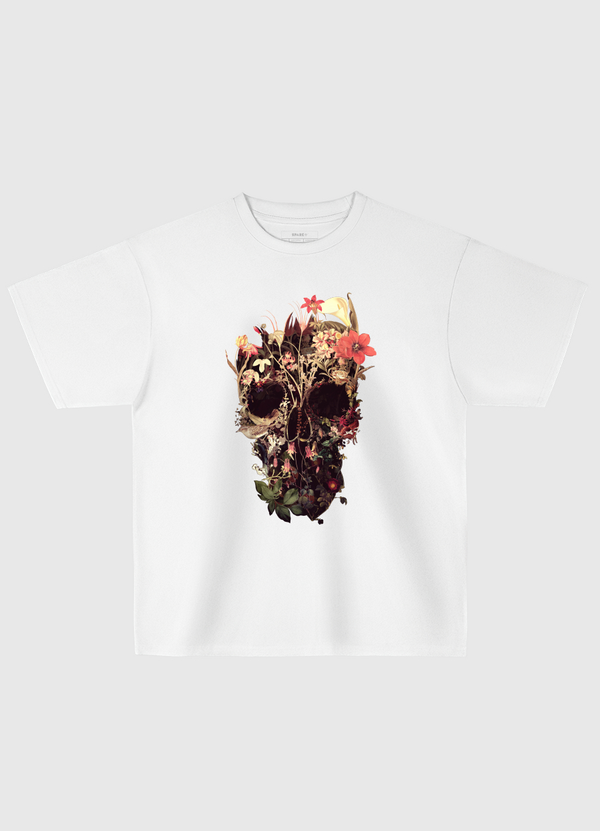 Bloom Skull Oversized T-Shirt