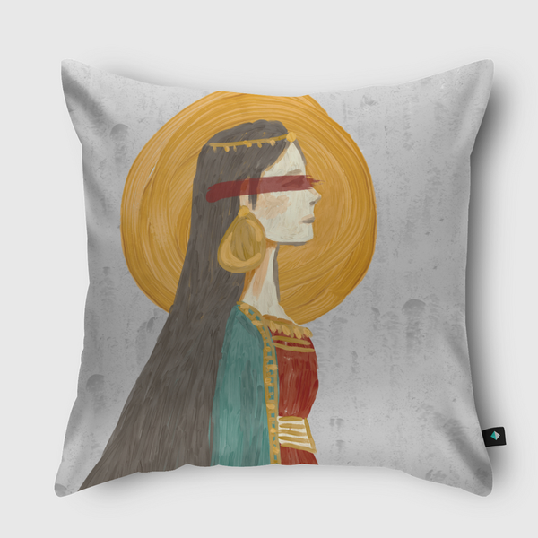 كوين Throw Pillow