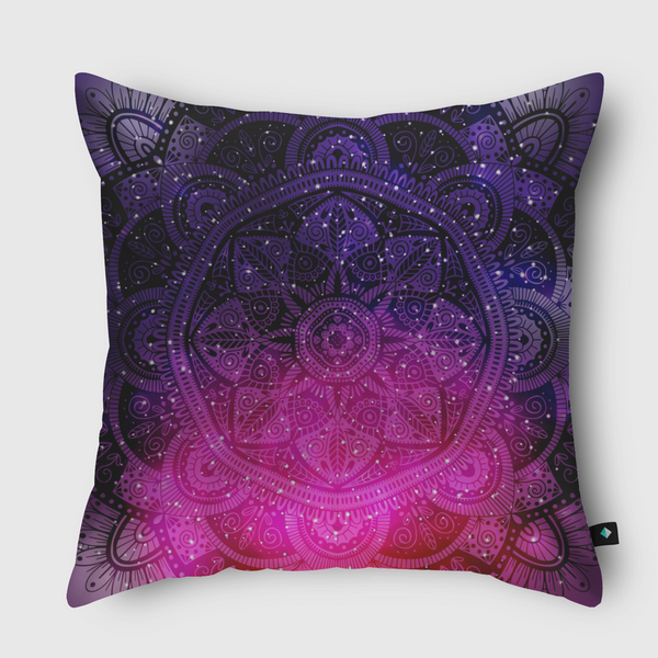 Galaxy Mandala 001 Throw Pillow