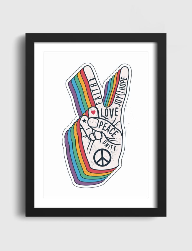 Peace Love Unity Joy Hope - Artframe