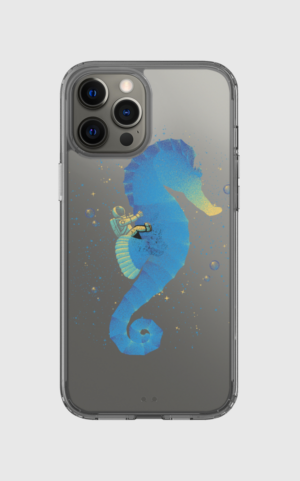 Riding a Sea Horse Astro Clear Case