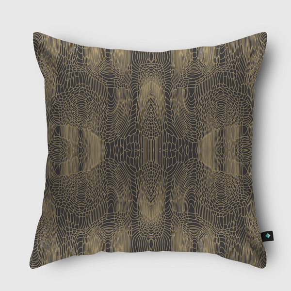 Python gold Throw Pillow