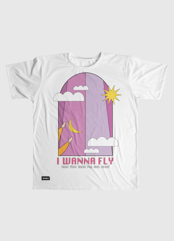 I WANNA FLY Men Graphic T-Shirt