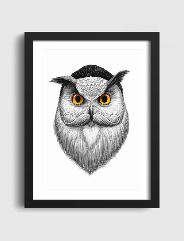 Bearded owl Artframe