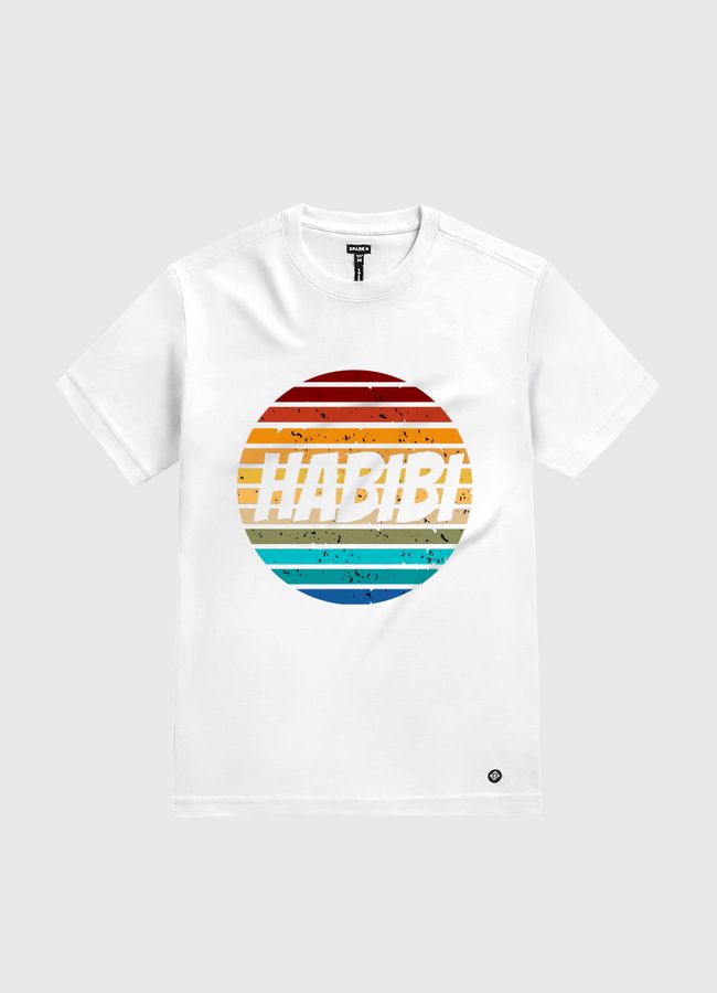 habibi retro sunset  - White Gold T-Shirt