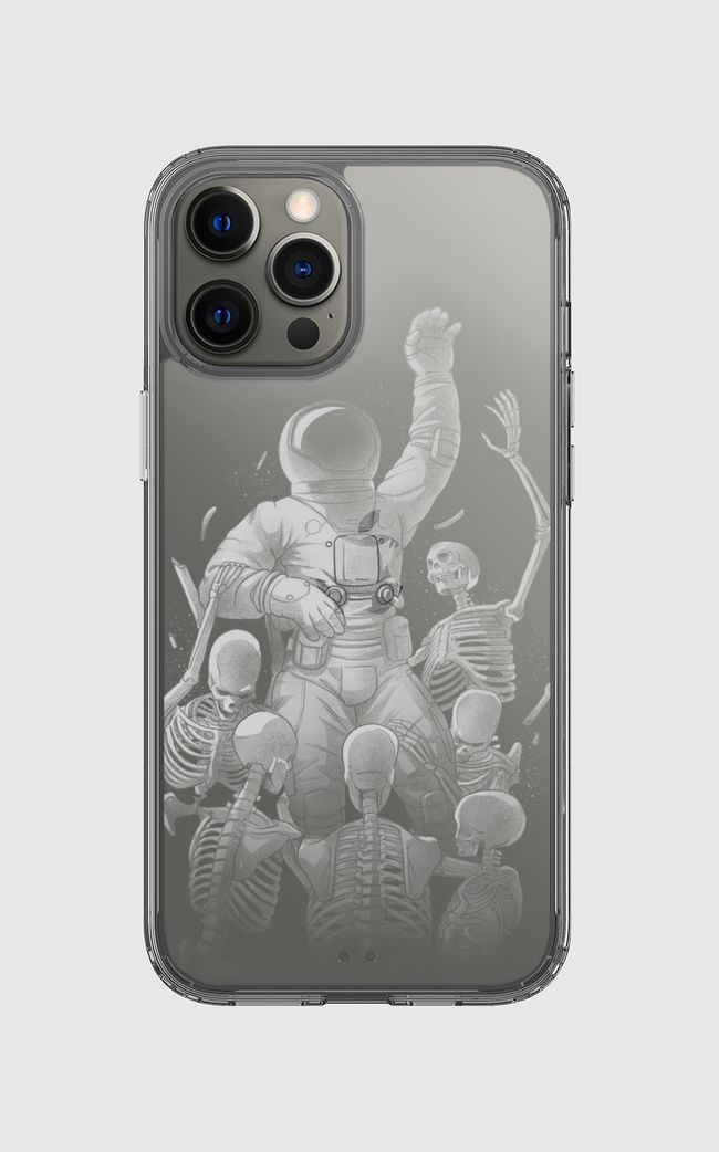 Astronaut Skeleton Scaping - Clear Case