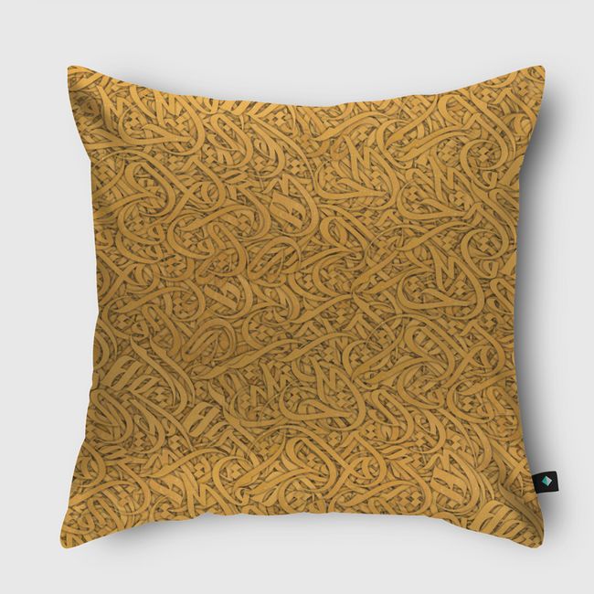 CALLIGRAPHY ARABIC GOLD - Throw Pillow