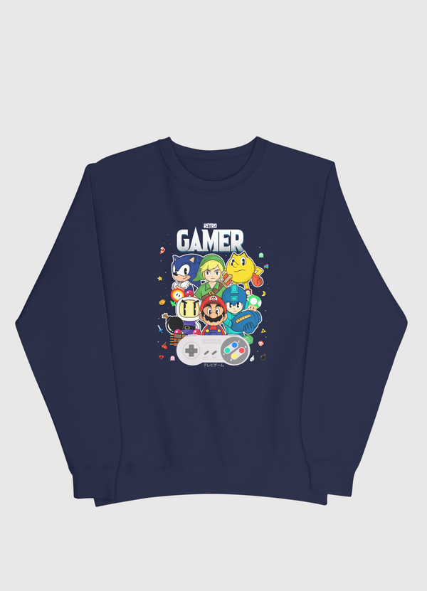 retro gamer Men Sweatshirt