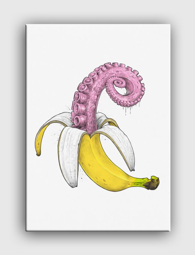 Octopus banana - Canvas