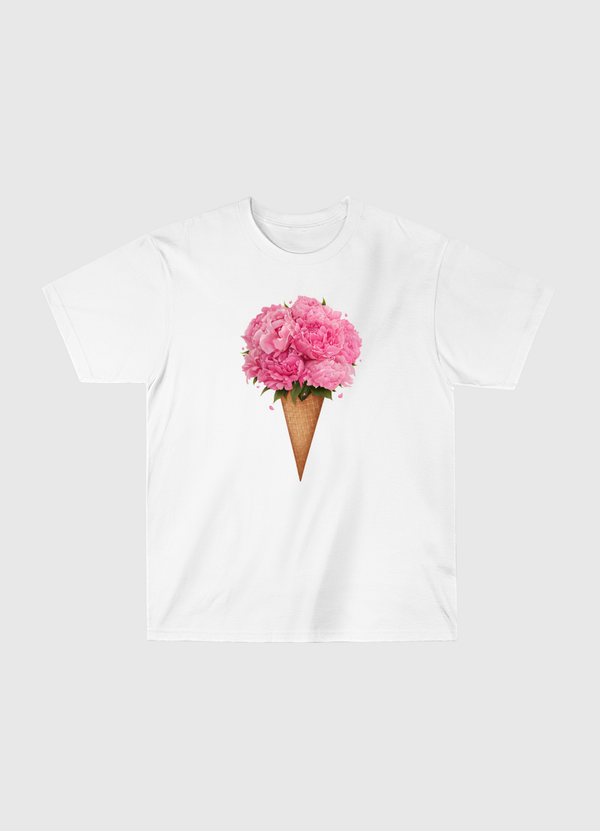 Ice cream with peonies Classic T-Shirt