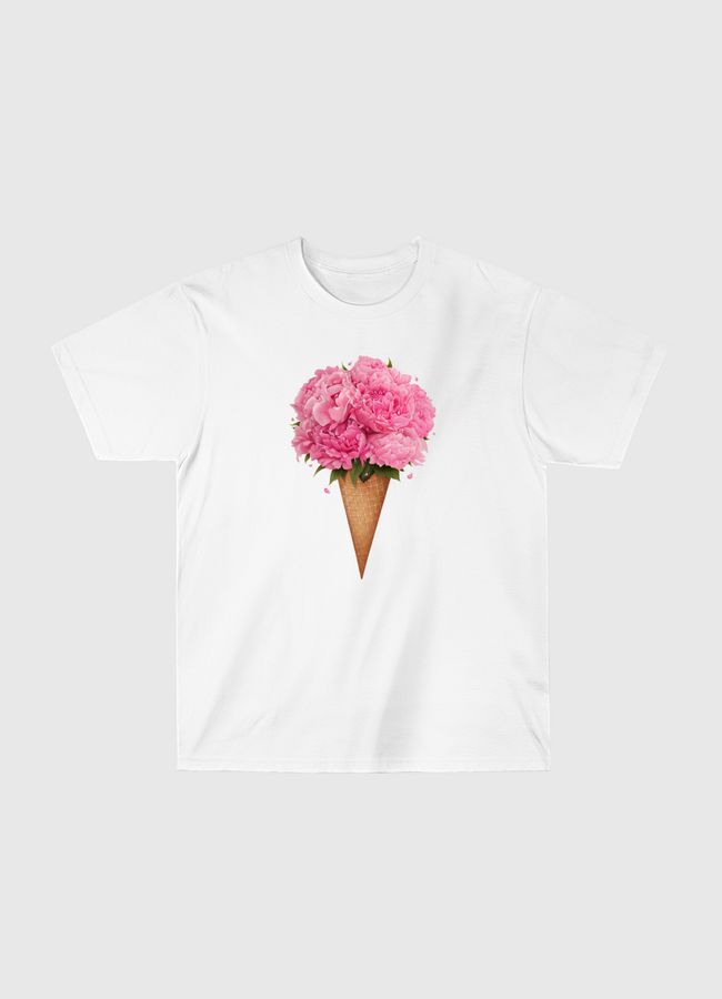 Ice cream with peonies - Classic T-Shirt