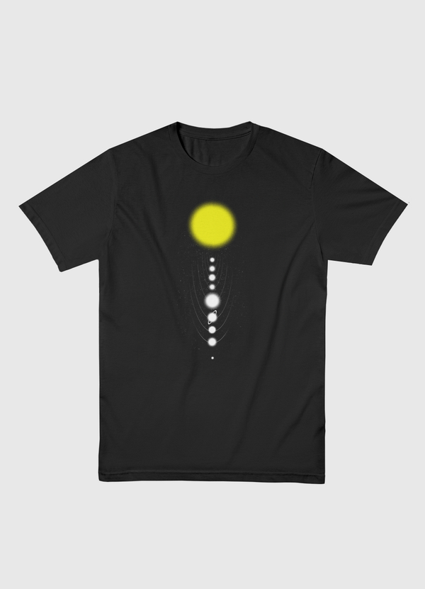 Minimalist Solar System Men Basic T-Shirt