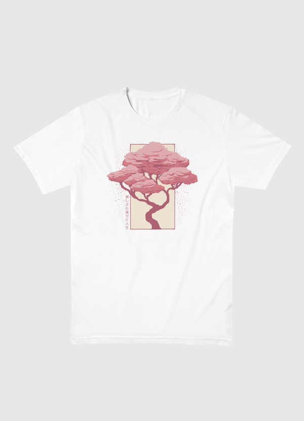 Sakura Blossom Pink Men Basic T-Shirt